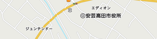安芸高田市周辺の地図