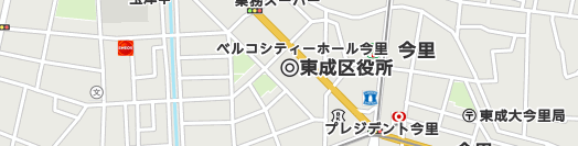 大阪市東成区周辺の地図