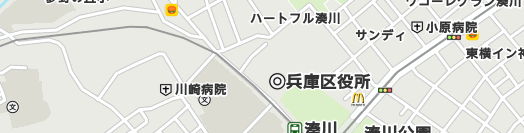 神戸市兵庫区周辺の地図