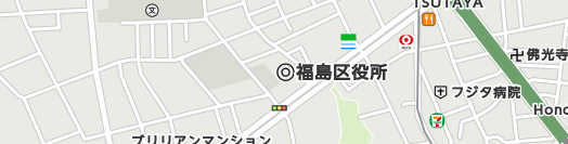 大阪市福島区周辺の地図