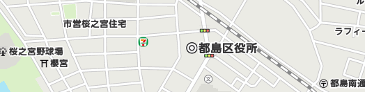 大阪市都島区周辺の地図