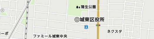 大阪市城東区周辺の地図