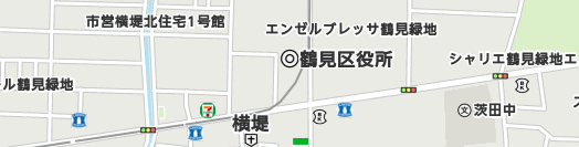 大阪市鶴見区周辺の地図