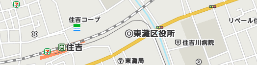 神戸市東灘区周辺の地図