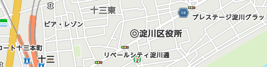 大阪市淀川区周辺の地図