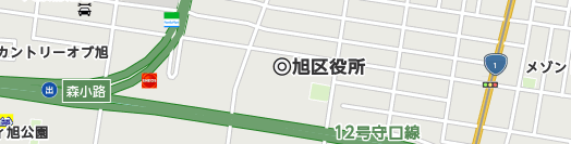 大阪市旭区周辺の地図