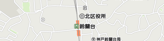 神戸市北区周辺の地図