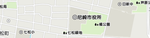 尼崎市周辺の地図