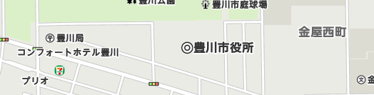 豊川市周辺の地図