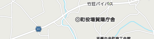 加賀郡吉備中央町周辺の地図