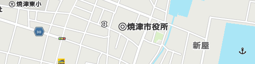 焼津市周辺の地図