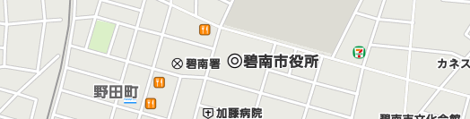 碧南市周辺の地図