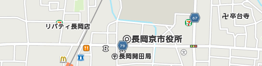長岡京市周辺の地図