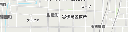京都市伏見区周辺の地図