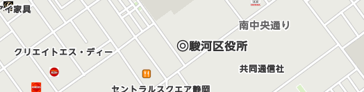静岡市駿河区周辺の地図