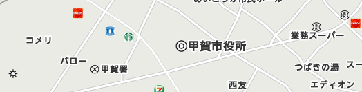 甲賀市周辺の地図
