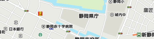 静岡県周辺の地図