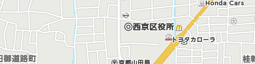 京都市西京区周辺の地図