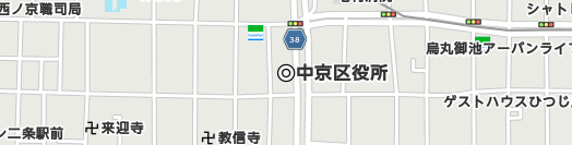 京都市中京区周辺の地図