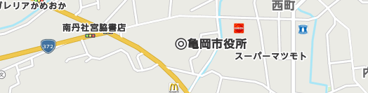 亀岡市周辺の地図