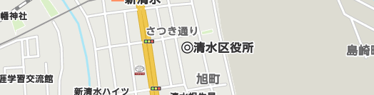 静岡市清水区周辺の地図