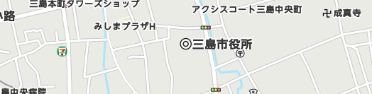 三島市周辺の地図