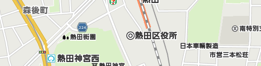 名古屋市熱田区周辺の地図