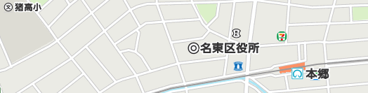 名古屋市名東区周辺の地図