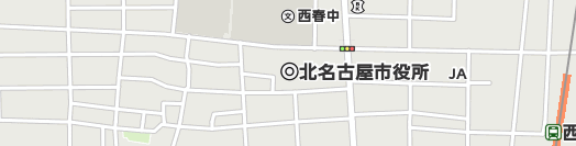 北名古屋市周辺の地図