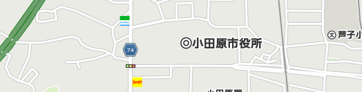 小田原市周辺の地図