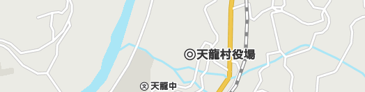 下伊那郡天龍村周辺の地図