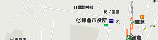 鎌倉市周辺の地図