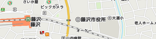 藤沢市周辺の地図