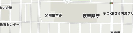 岐阜県周辺の地図