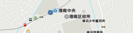 横浜市港南区周辺の地図