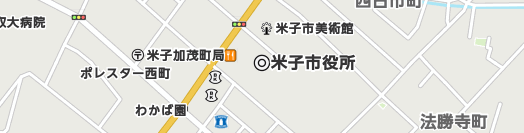 米子市周辺の地図