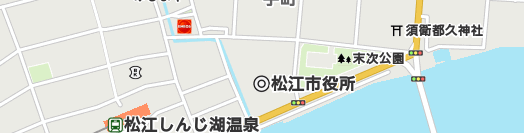 松江市周辺の地図
