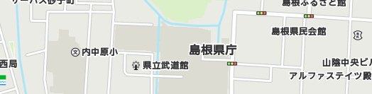 島根県周辺の地図