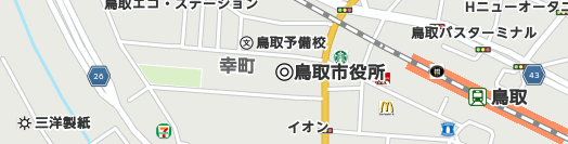鳥取市周辺の地図