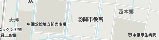 関市周辺の地図