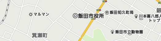 飯田市周辺の地図