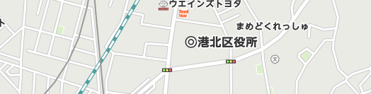 横浜市港北区周辺の地図
