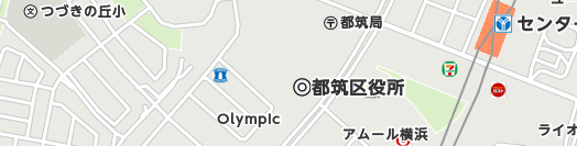 横浜市都筑区周辺の地図