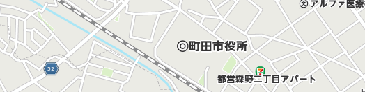 町田市周辺の地図
