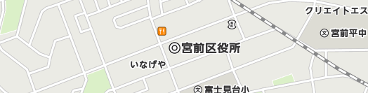 川崎市宮前区周辺の地図