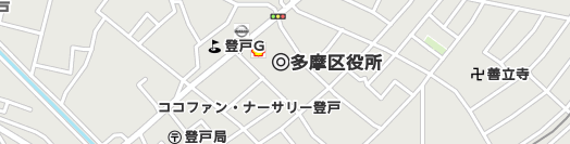 川崎市多摩区周辺の地図