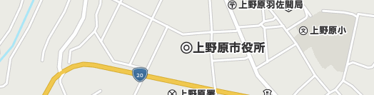 上野原市周辺の地図