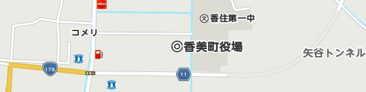 美方郡香美町周辺の地図