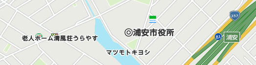 浦安市周辺の地図