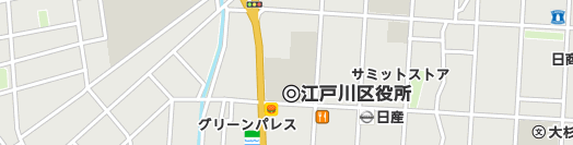 江戸川区周辺の地図